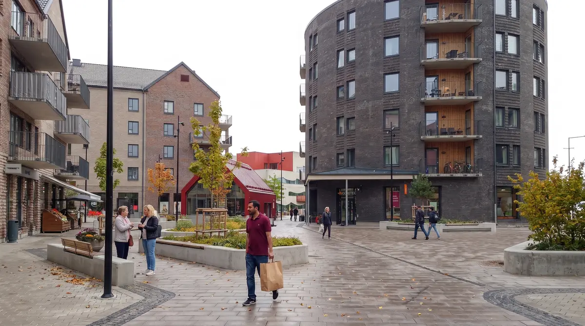 Selma Lagerlöfs torg i Backa på Hisingen